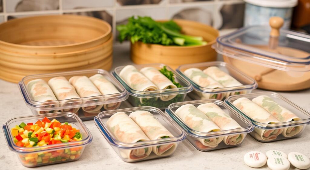 Meal Prep Veggie Egg Rolls Storage Meal Prep Veggie Egg Rolls Storage