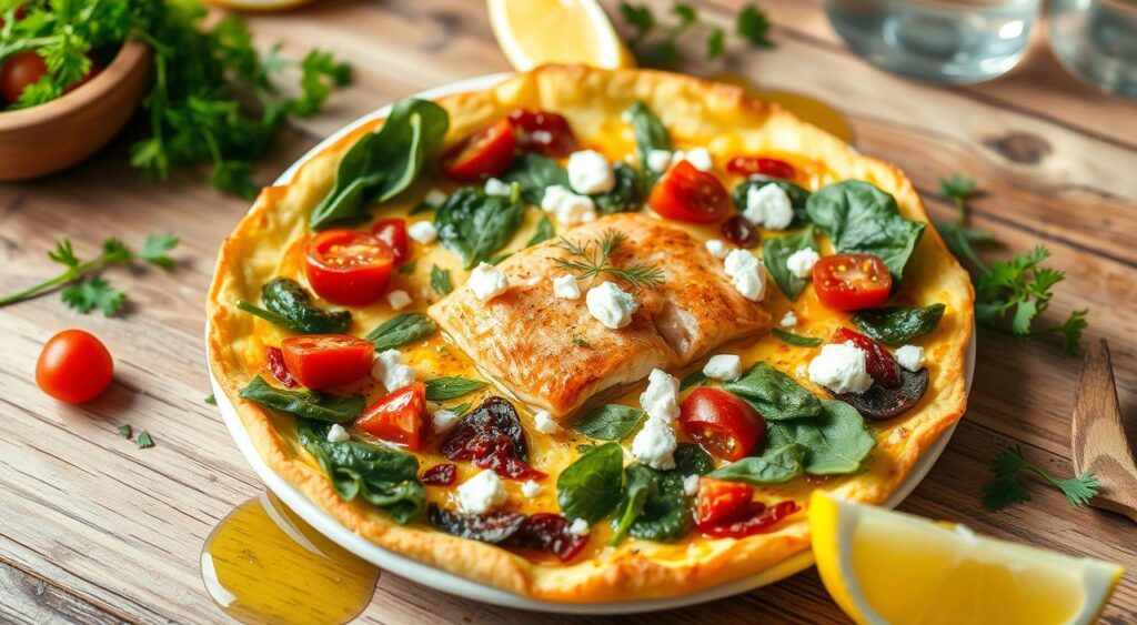 Mediterranean Salmon Frittata Breakfast Mediterranean Salmon Frittata Breakfast
