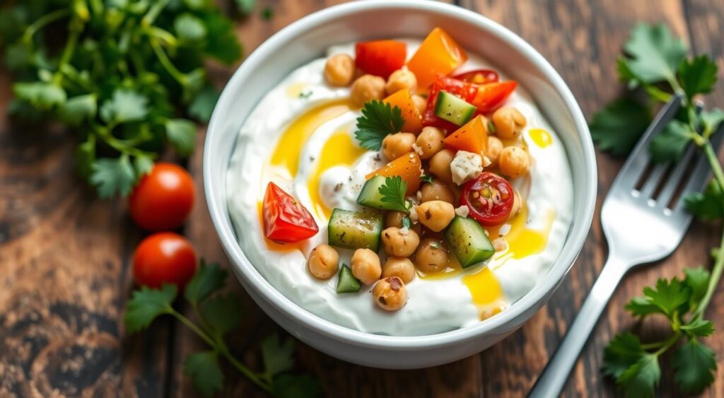Mediterranean Yogurt Bowl with Chickpeas Mediterranean Yogurt Bowl with Chickpeas