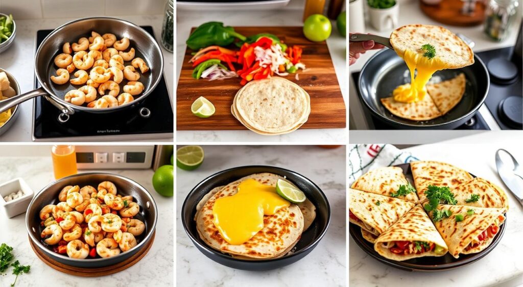 Shrimp Quesadilla Cooking Step-by-Step Shrimp Quesadilla Cooking Step-by-Step