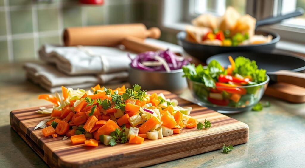 Veggie Egg Roll Recipe Preparation Veggie Egg Roll Recipe Preparation