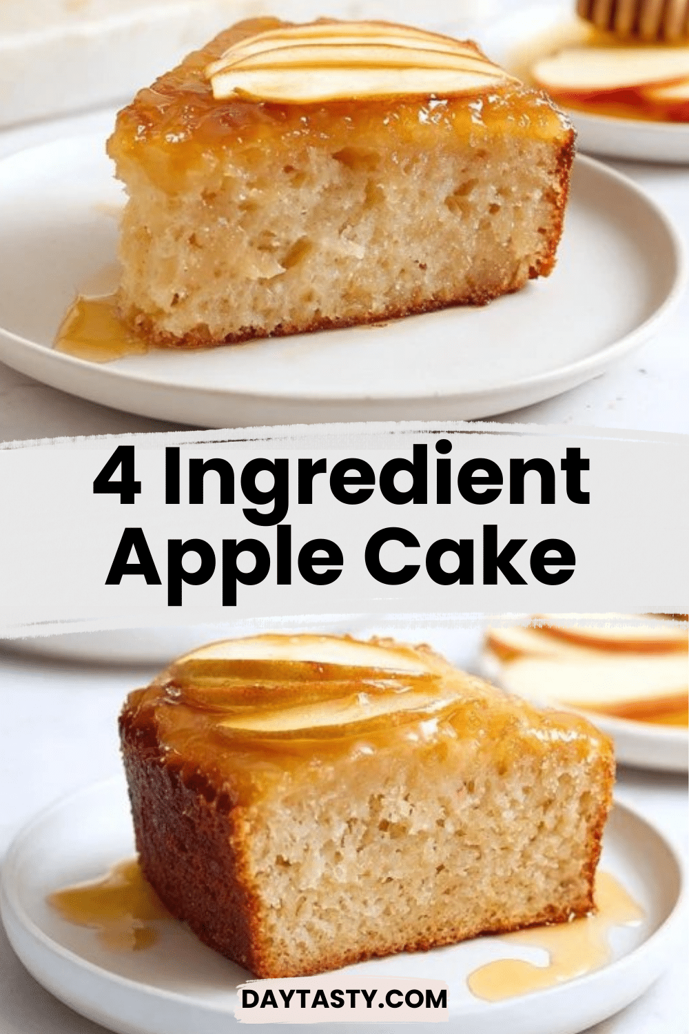 Perfectly Simple 4 Ingredient Apple Cake