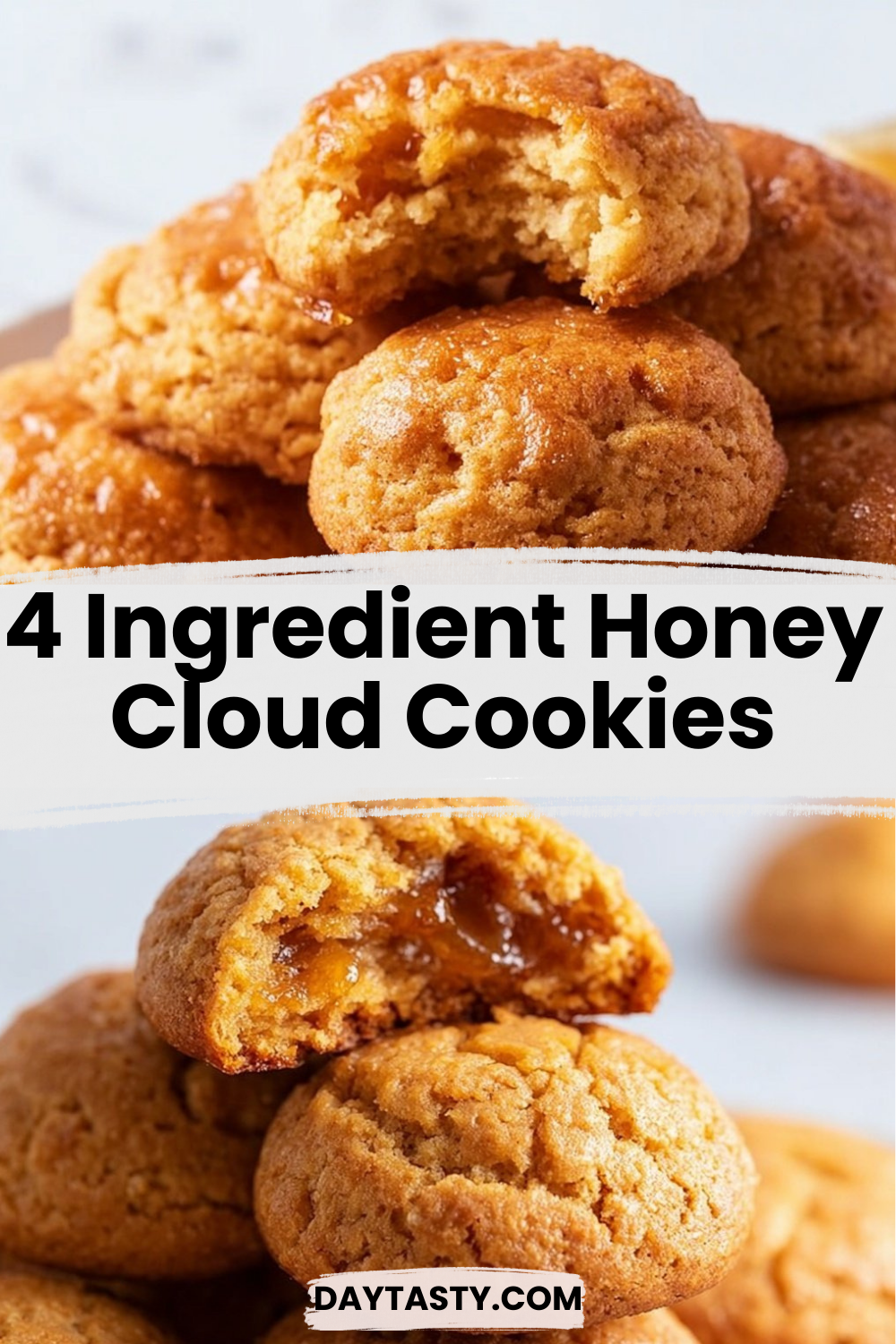 4 Ingredient Honey Cloud Cookies

