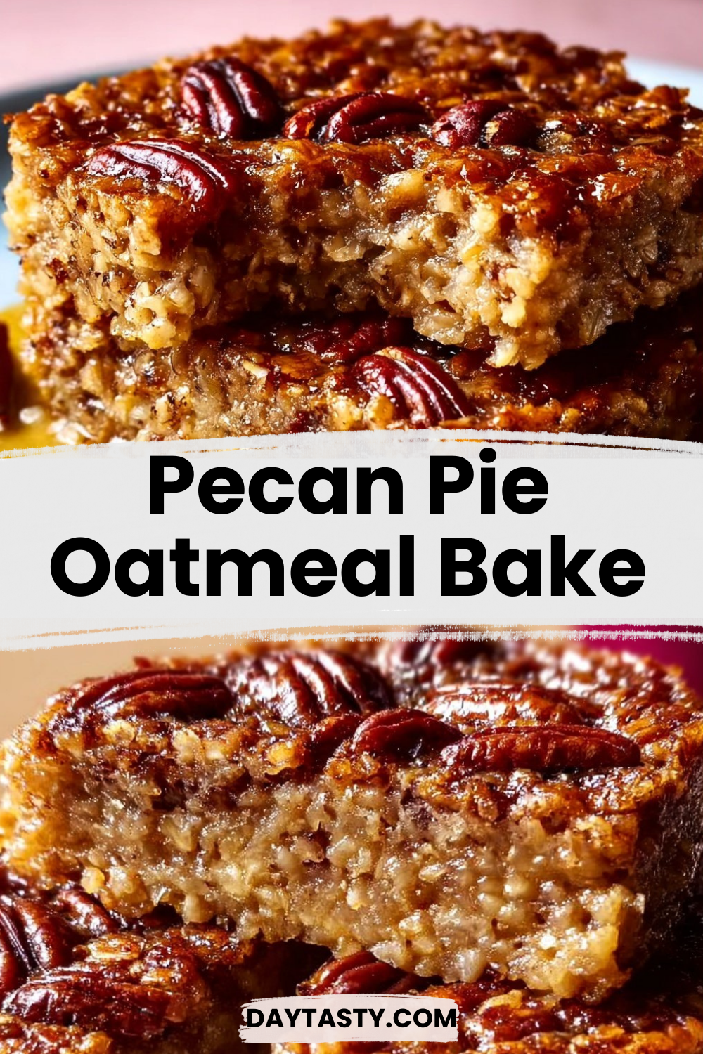Pecan Pie Oatmeal Bake