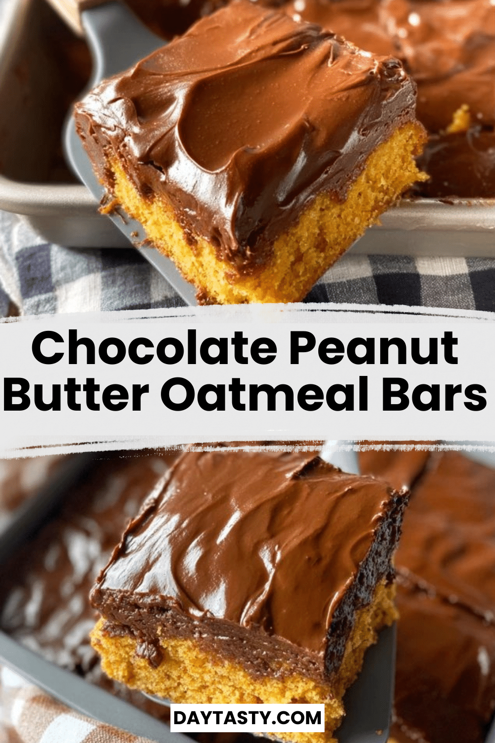 Chocolate Peanut Butter Oatmeal Bars