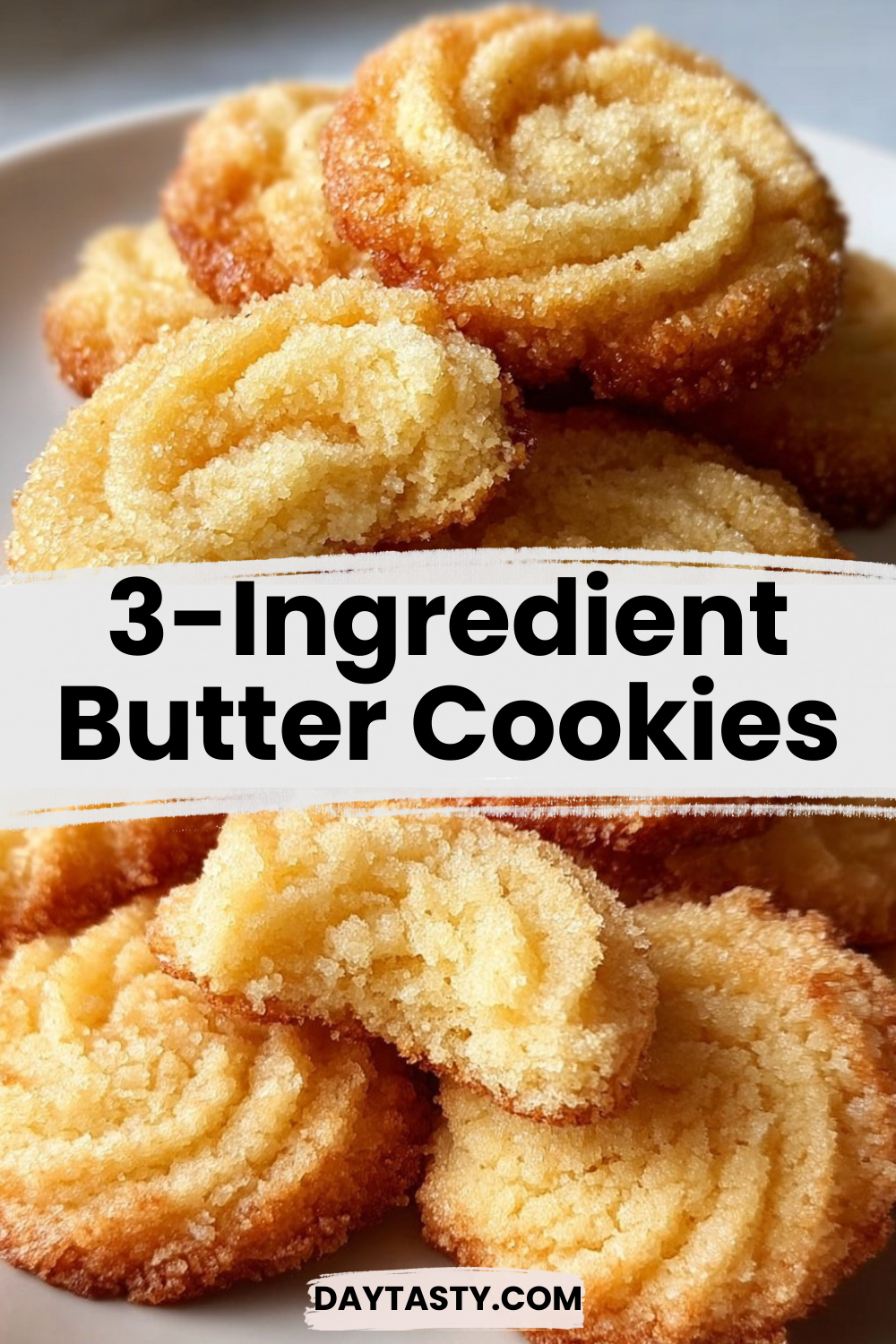 3-Ingredient Butter Cookies

