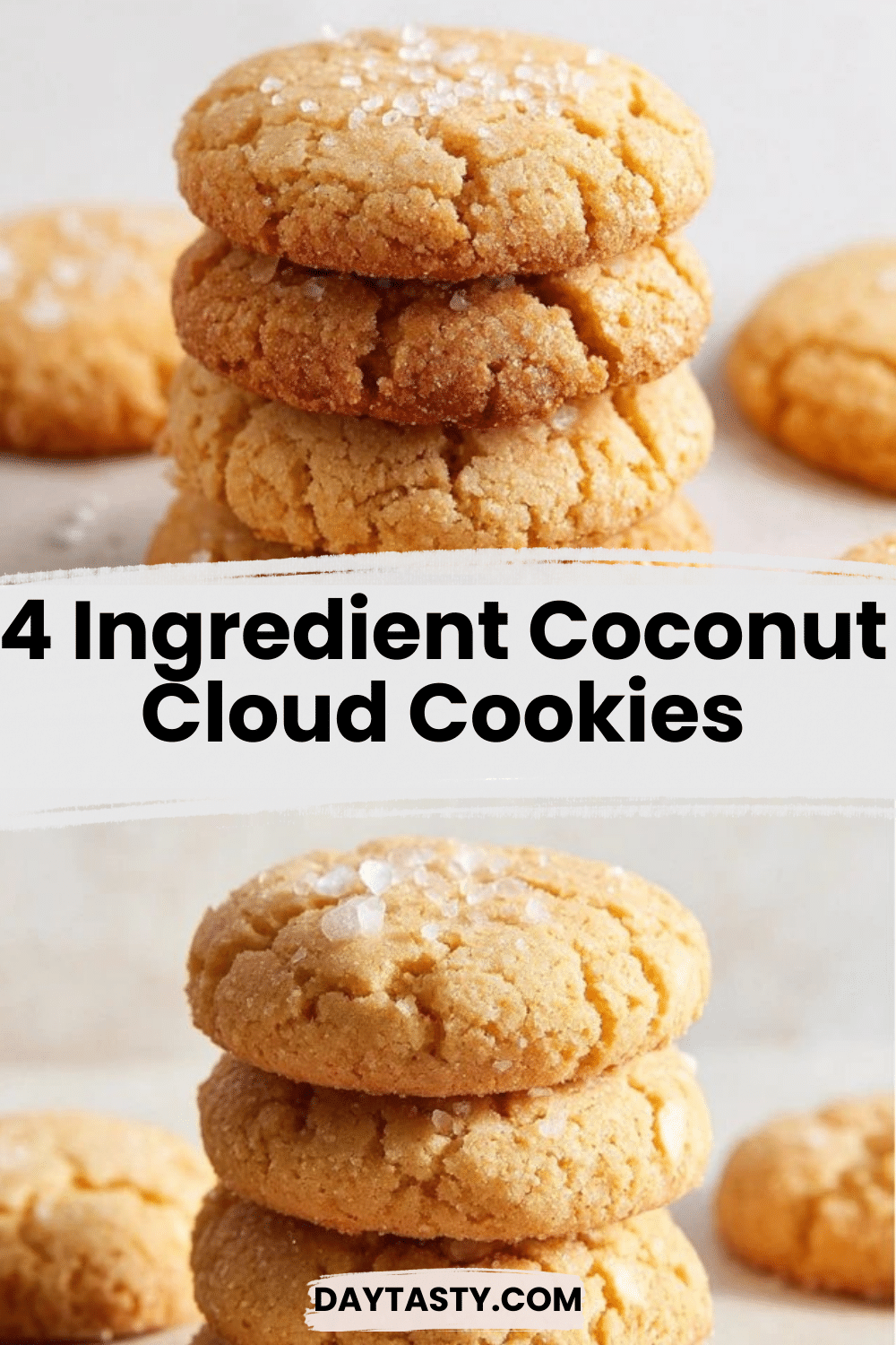 4 Ingredient Coconut Cloud Cookies