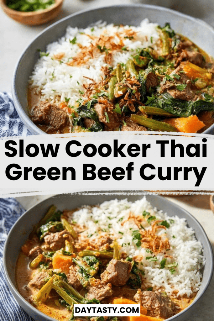 Slow Cooker Thai Green Beef Curry