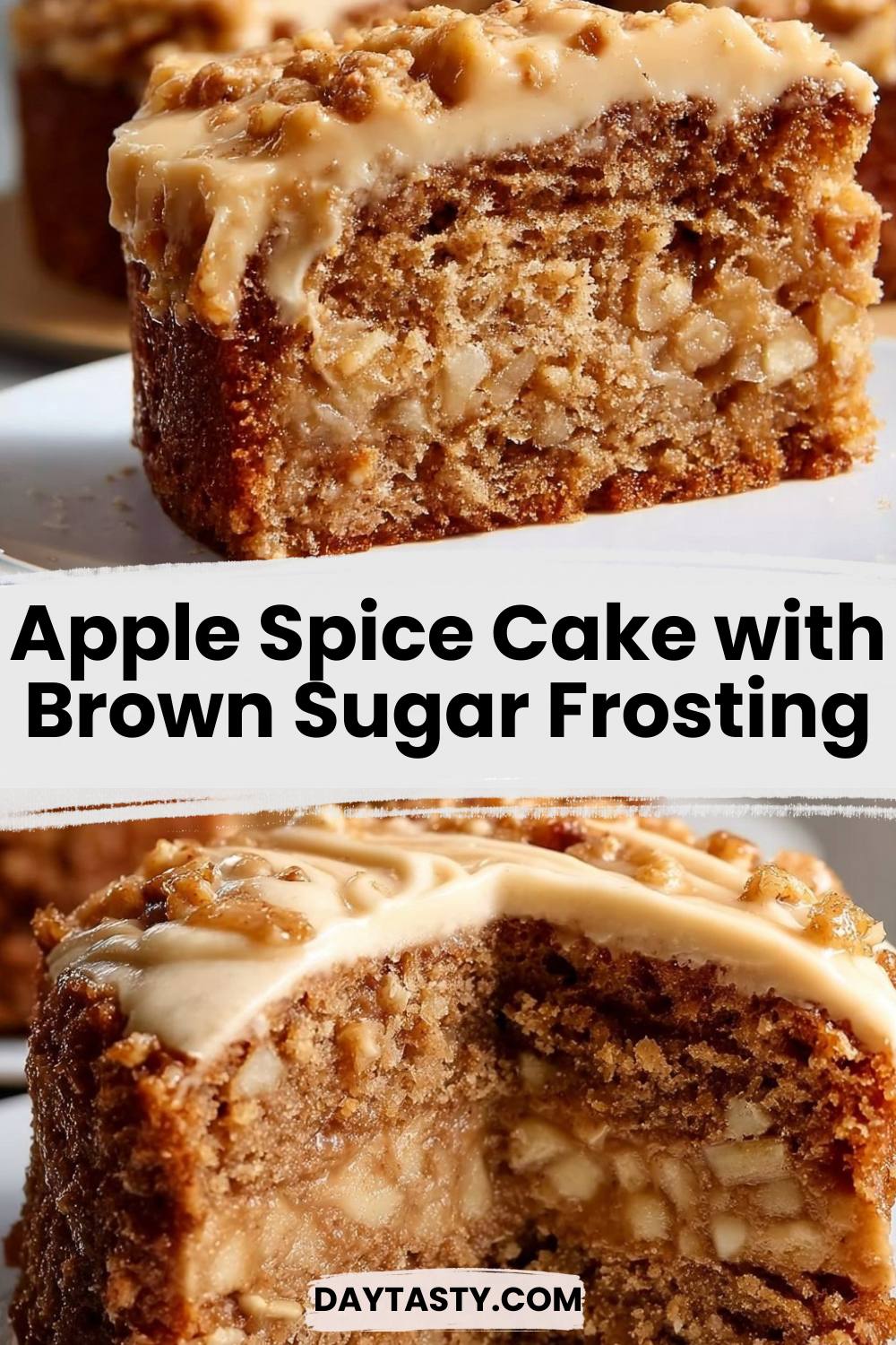 Apple Spice Cake with Brown Sugar Frosting

