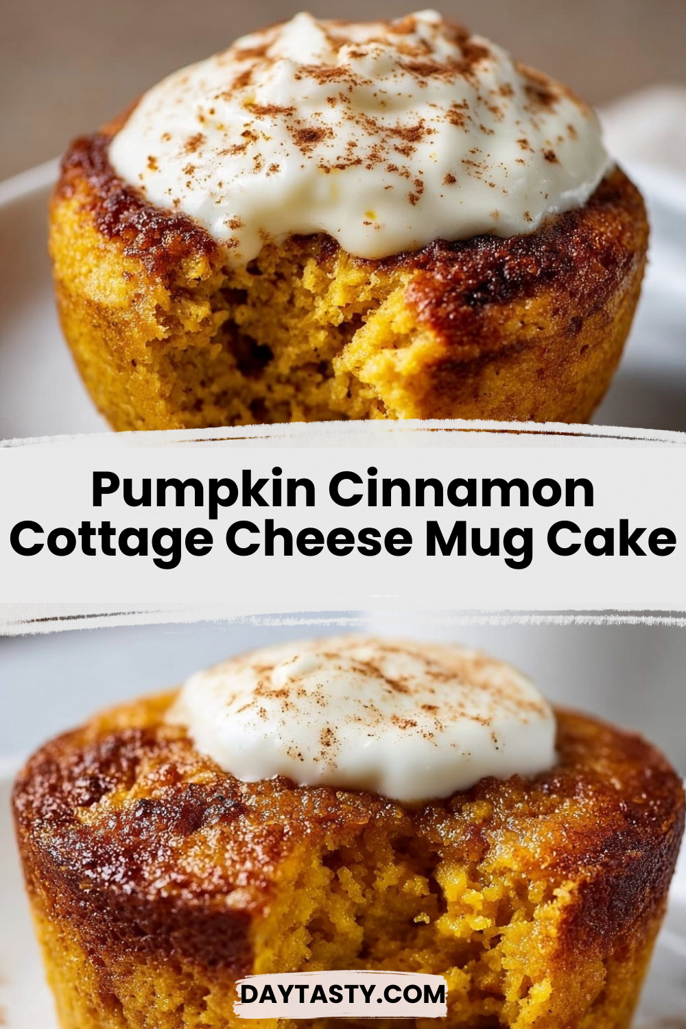 Pumpkin Cinnamon Cottage Cheese Mug Cake

