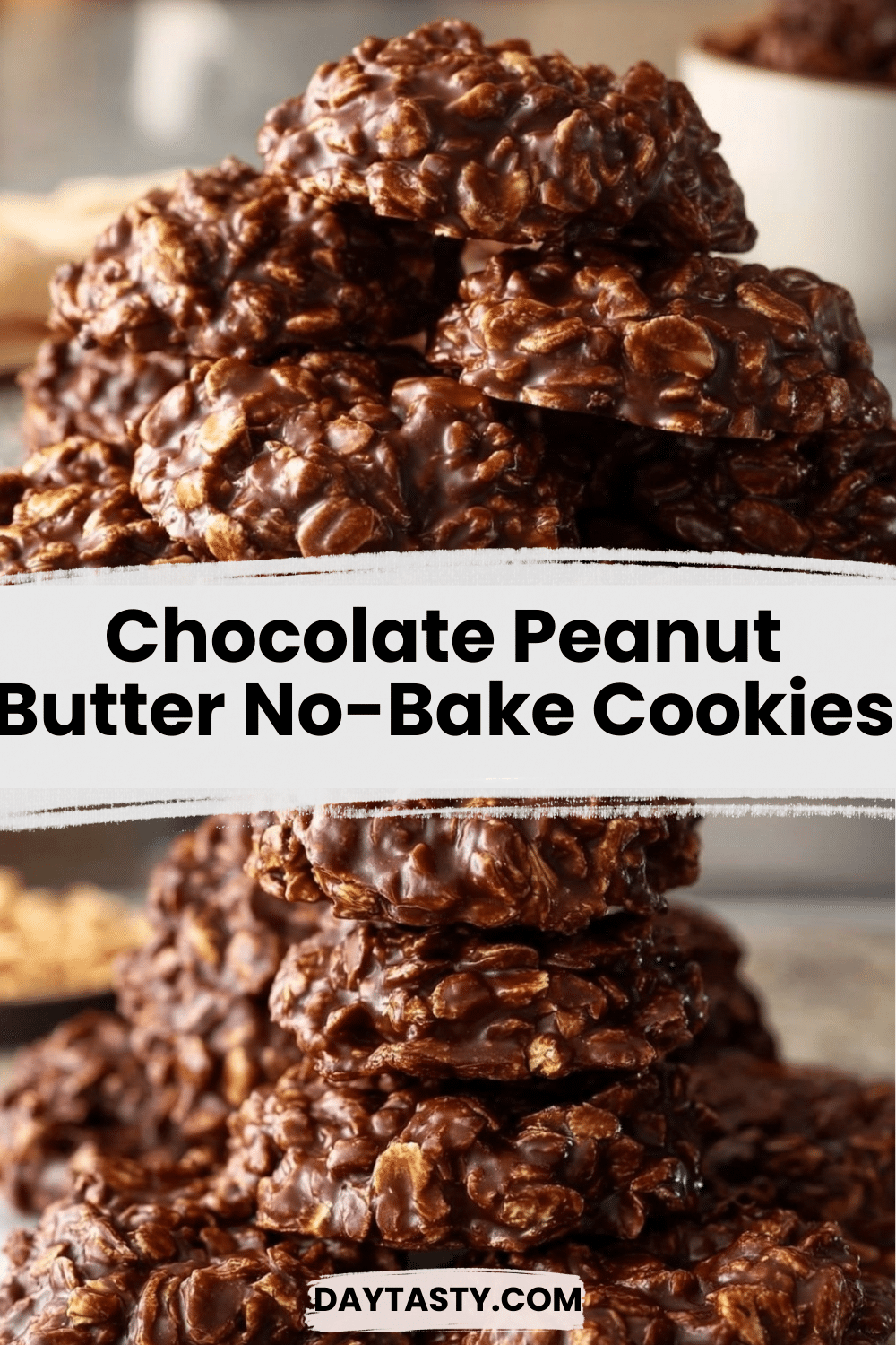 Chocolate Peanut Butter No-Bake Cookies

