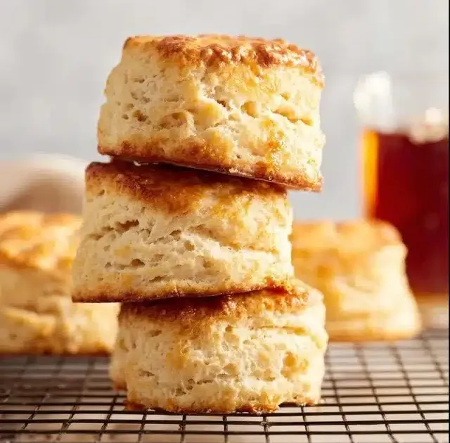 3 ingredient high protein biscuits on a plate ready for a healthy snack.