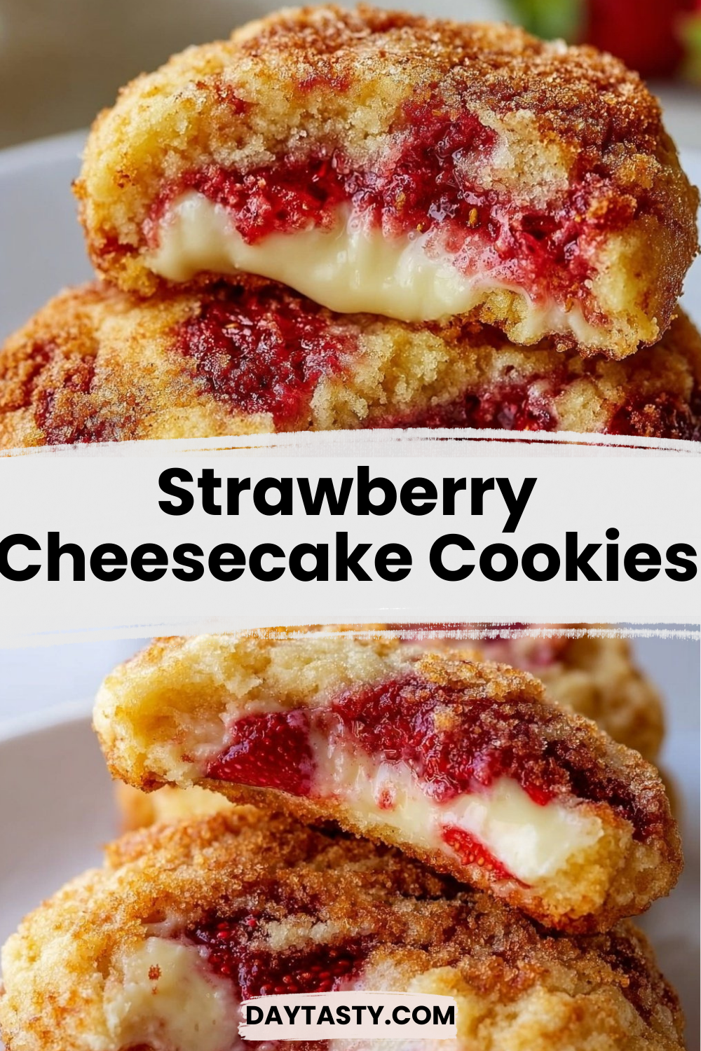 Strawberry Cheesecake Cookies