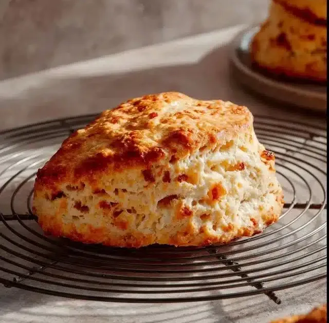 Fluffy cottage cheese scones made with just 4 ingredients