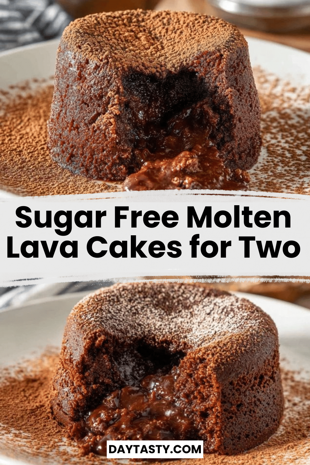 Sugar Free Molten Lava Cakes for Two