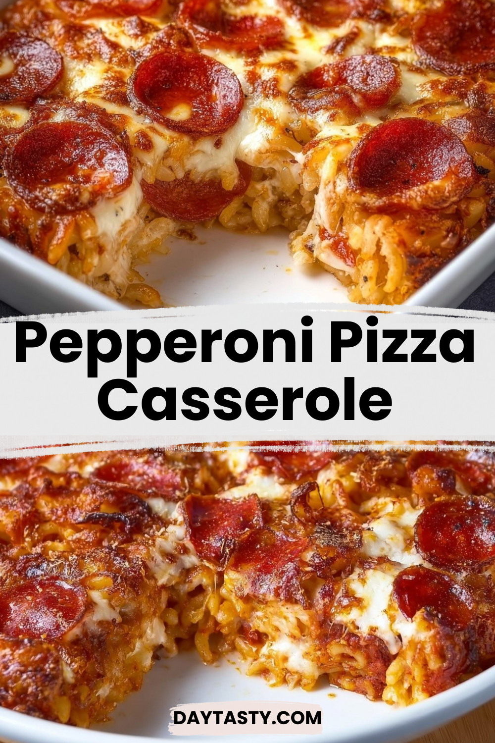Pepperoni Pizza Casserole

