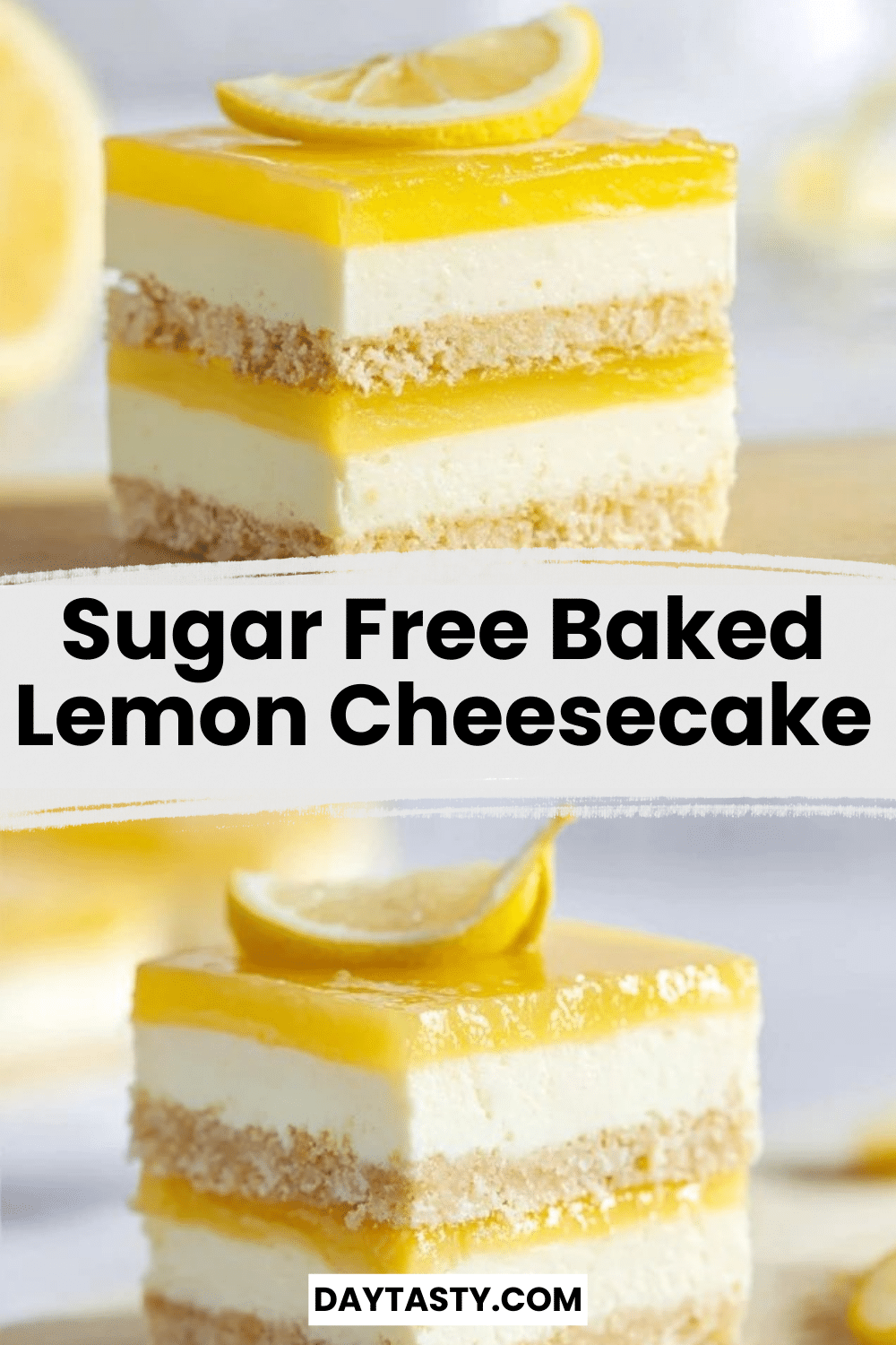 Sugar Free Baked Lemon Cheesecake