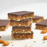 Homemade Date Nut Bars with nuts and dried fruits, healthy snack option