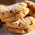 Homemade Nutter Butters with peanut butter filling and chocolate coating