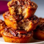 Delicious pecan pie muffins with a golden crust and nutty filling