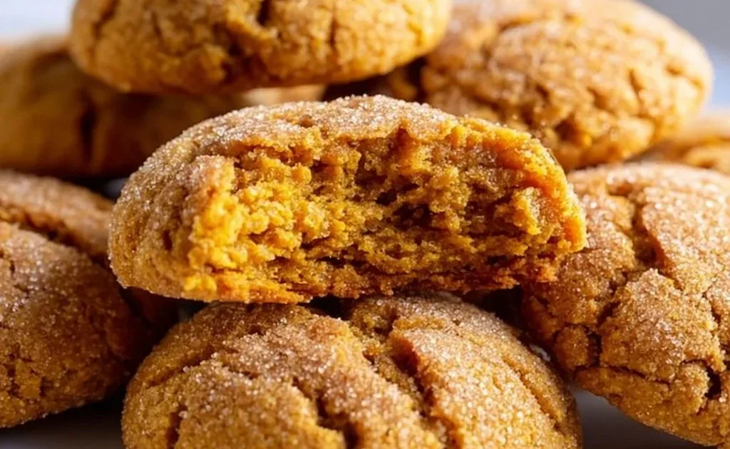 Delicious homemade pumpkin cookies, perfect for fall treats and desserts.