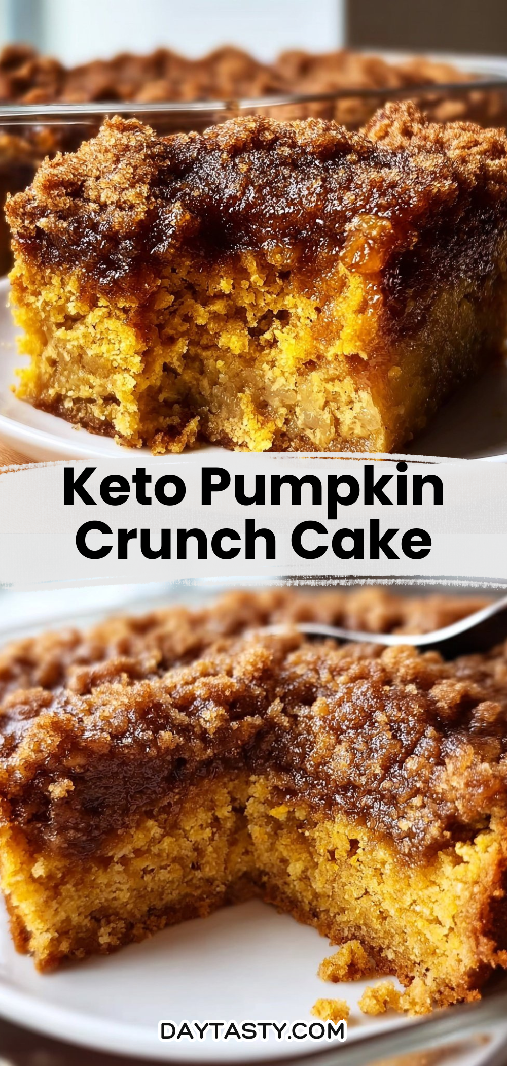Keto Pumpkin Crunch Cake

