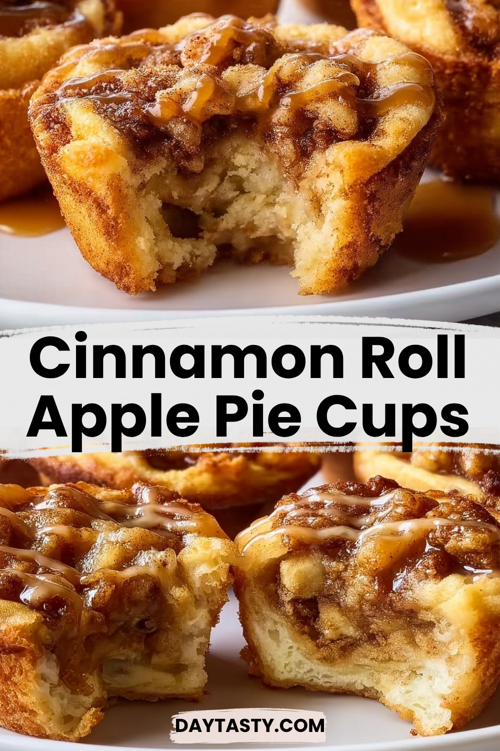 Cinnamon Roll Apple Pie Cups

