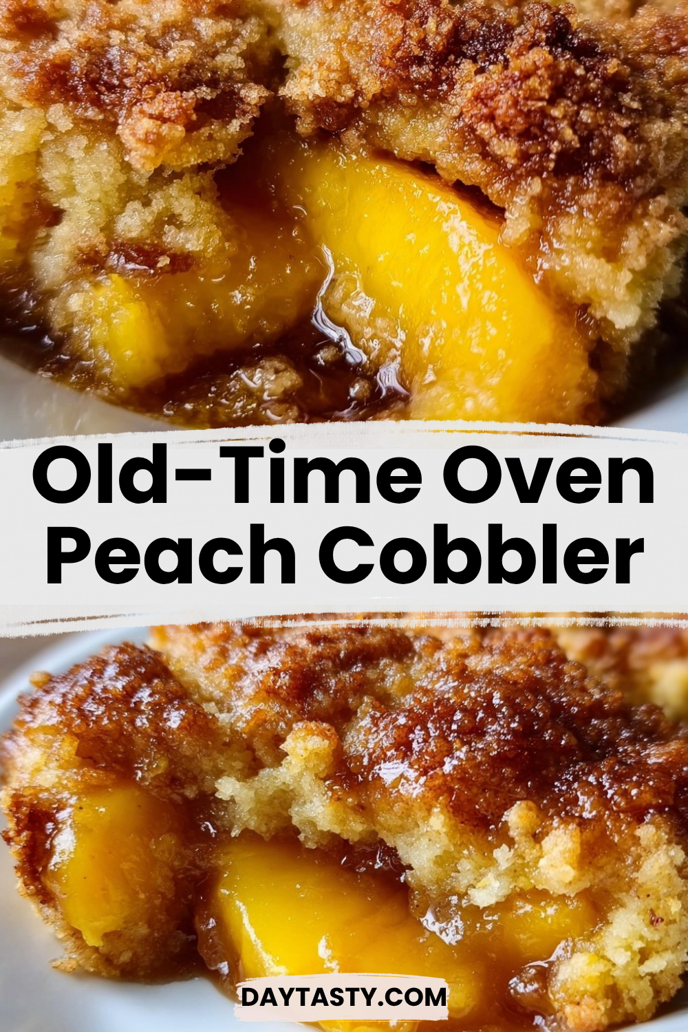 Old-Time Oven Peach Cobbler

