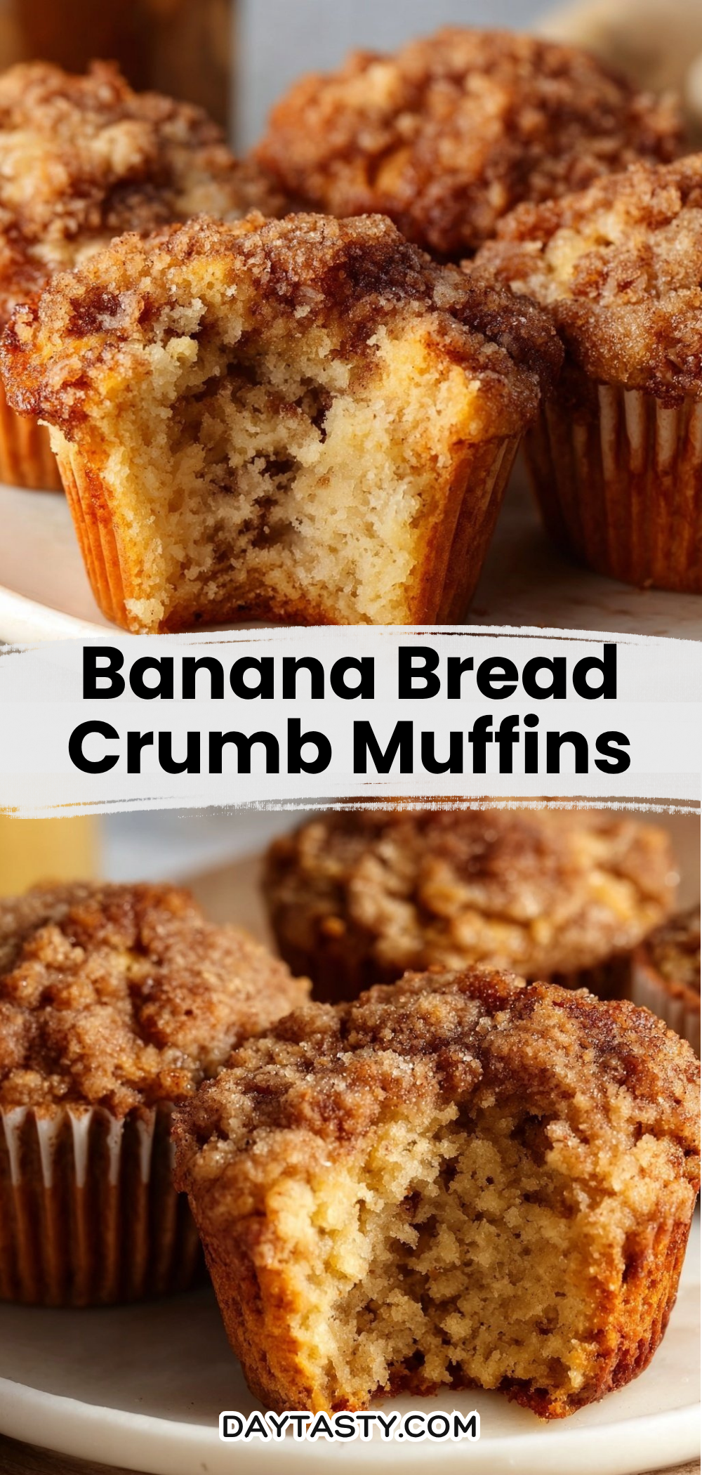 Banana Bread Crumb Muffins

