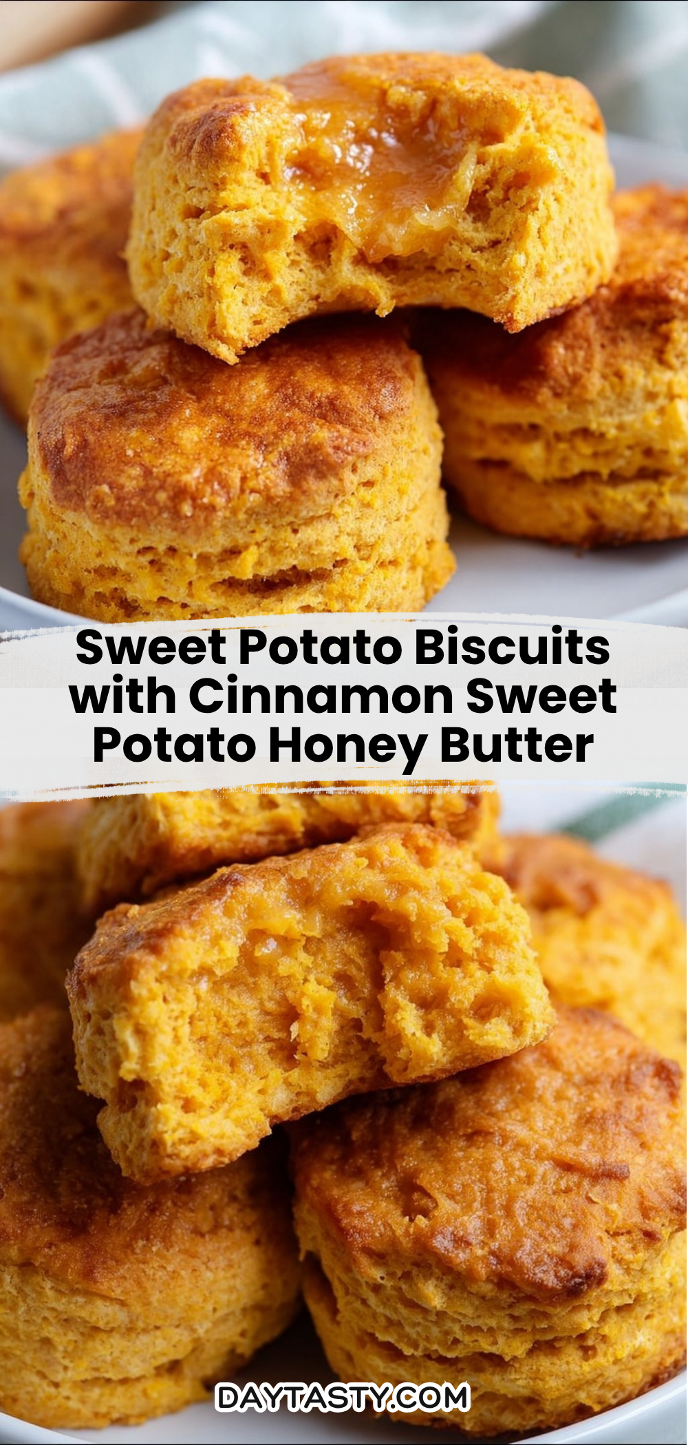 Sweet Potato Biscuits with Cinnamon Sweet Potato Honey Butter

