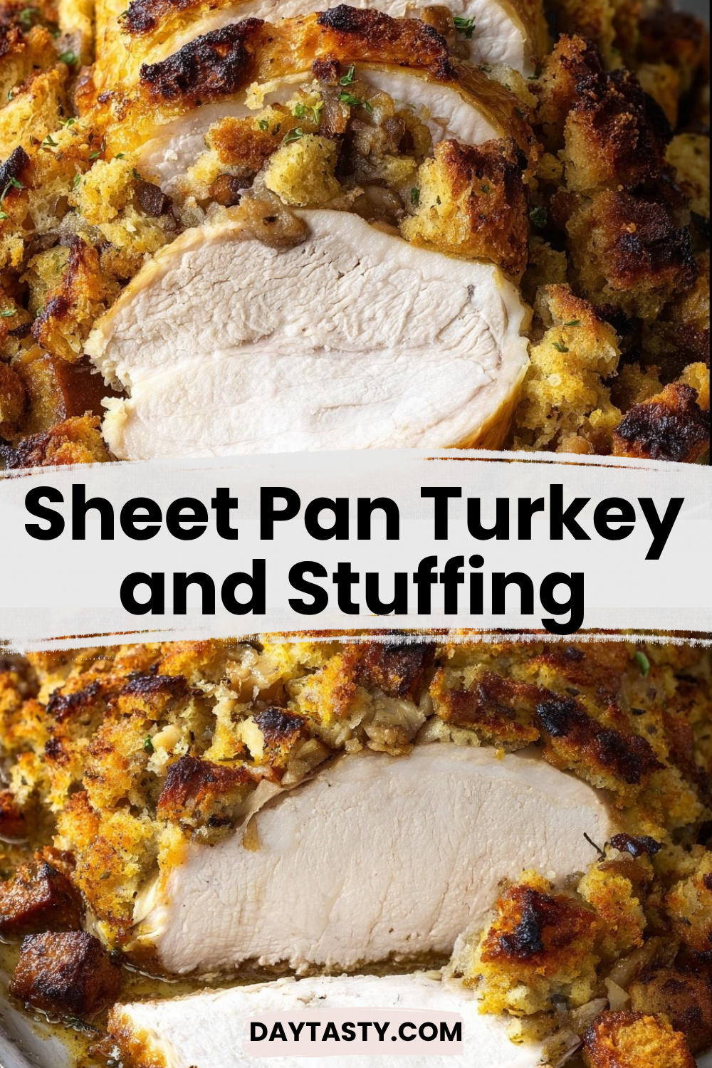 Sheet Pan Turkey and Stuffing

