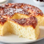 Fluffy 3 ingredient cottage cheese cake without flour or butter