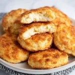 3 Ingredient Keto Cottage Cheese Biscuits on a plate