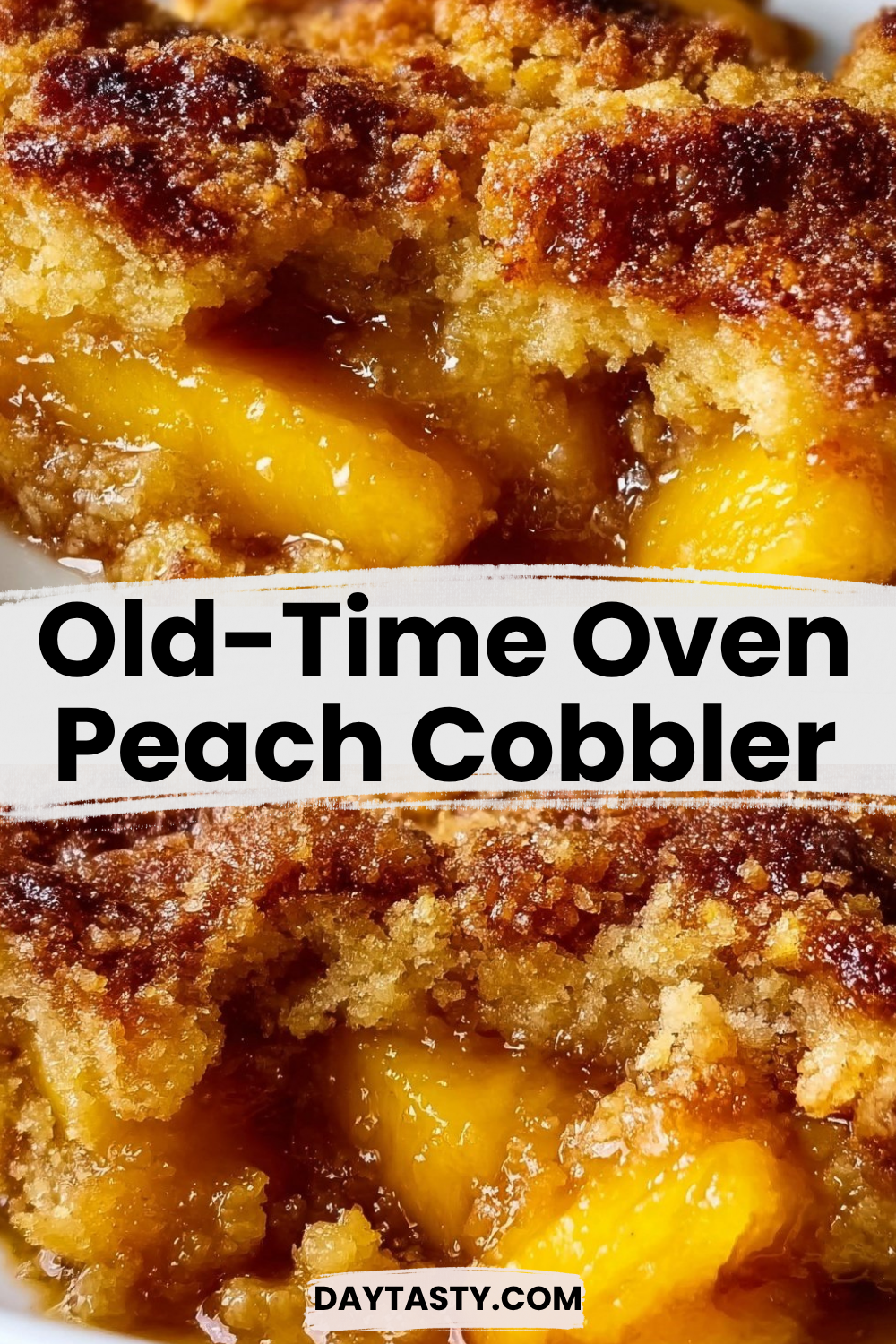 Old-Time Oven Peach Cobbler

