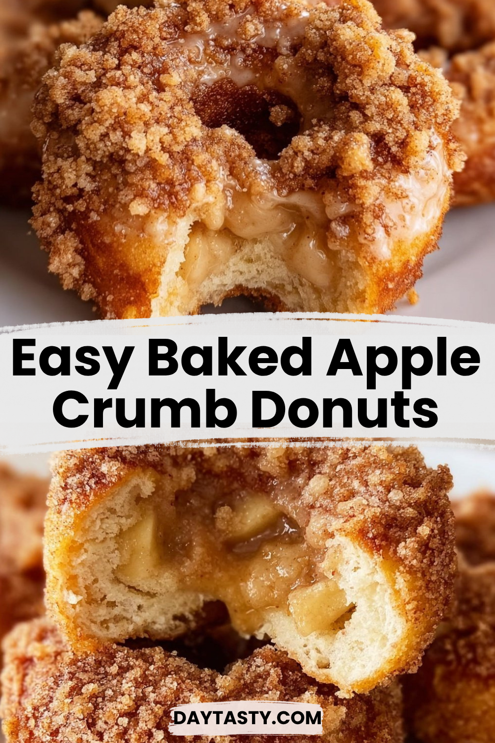 Easy Baked Apple Crumb Donuts

