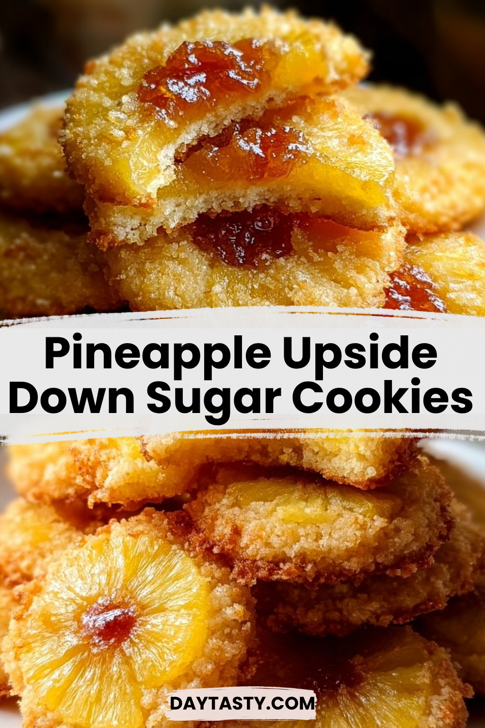 Pineapple Upside Down Sugar Cookies

