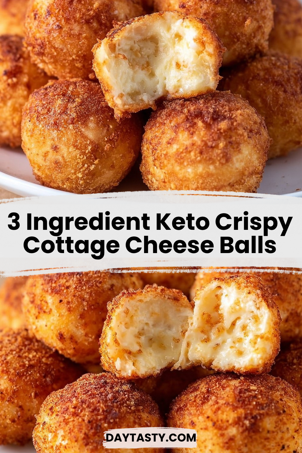 3 Ingredient Keto Crispy Cottage Cheese Balls

