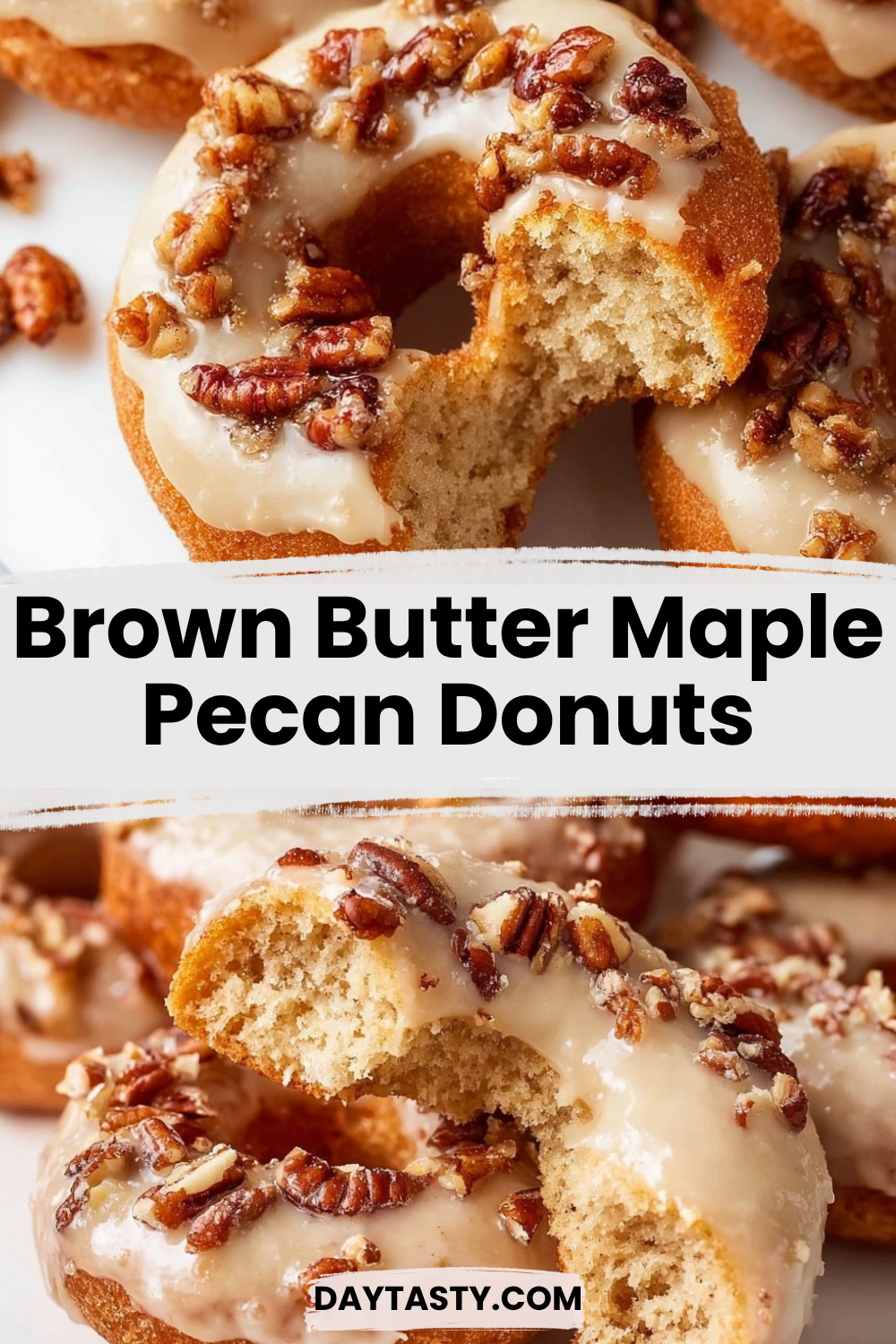 Brown Butter Maple Pecan Donuts

