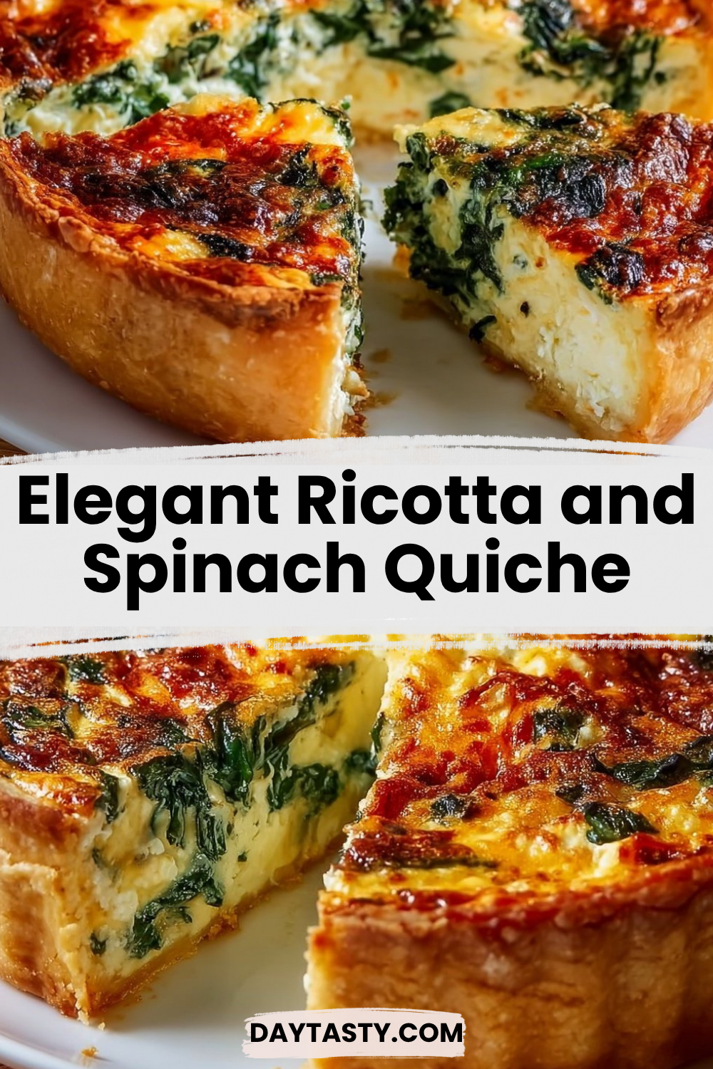 Elegant Ricotta and Spinach Quiche

