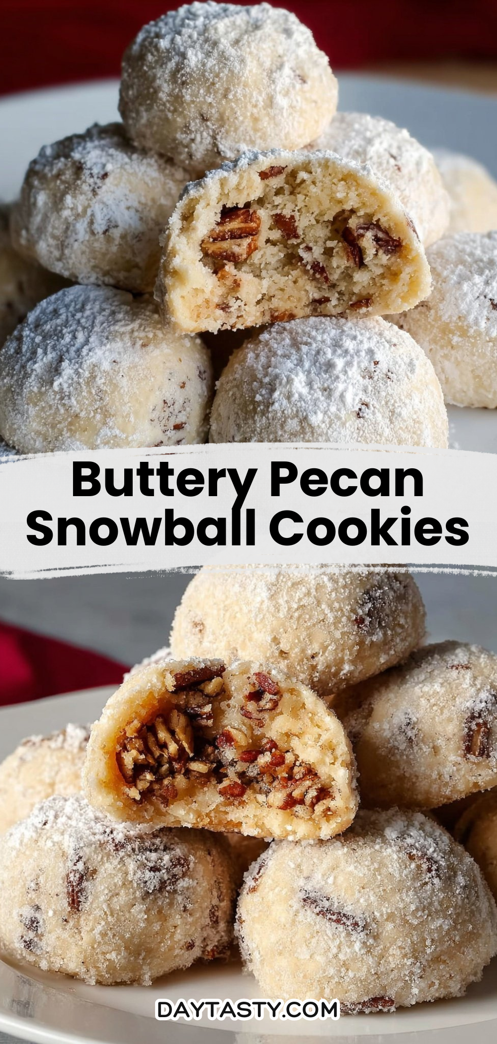 Buttery Pecan Snowball Cookies Buttery Pecan Snowball Cookies