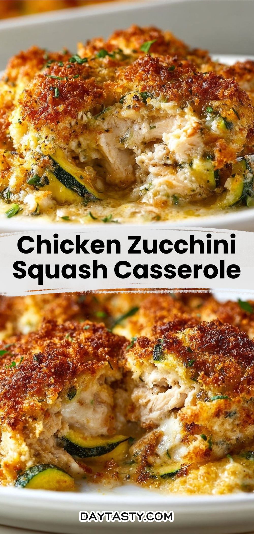 Chicken Zucchini Squash Casserole

