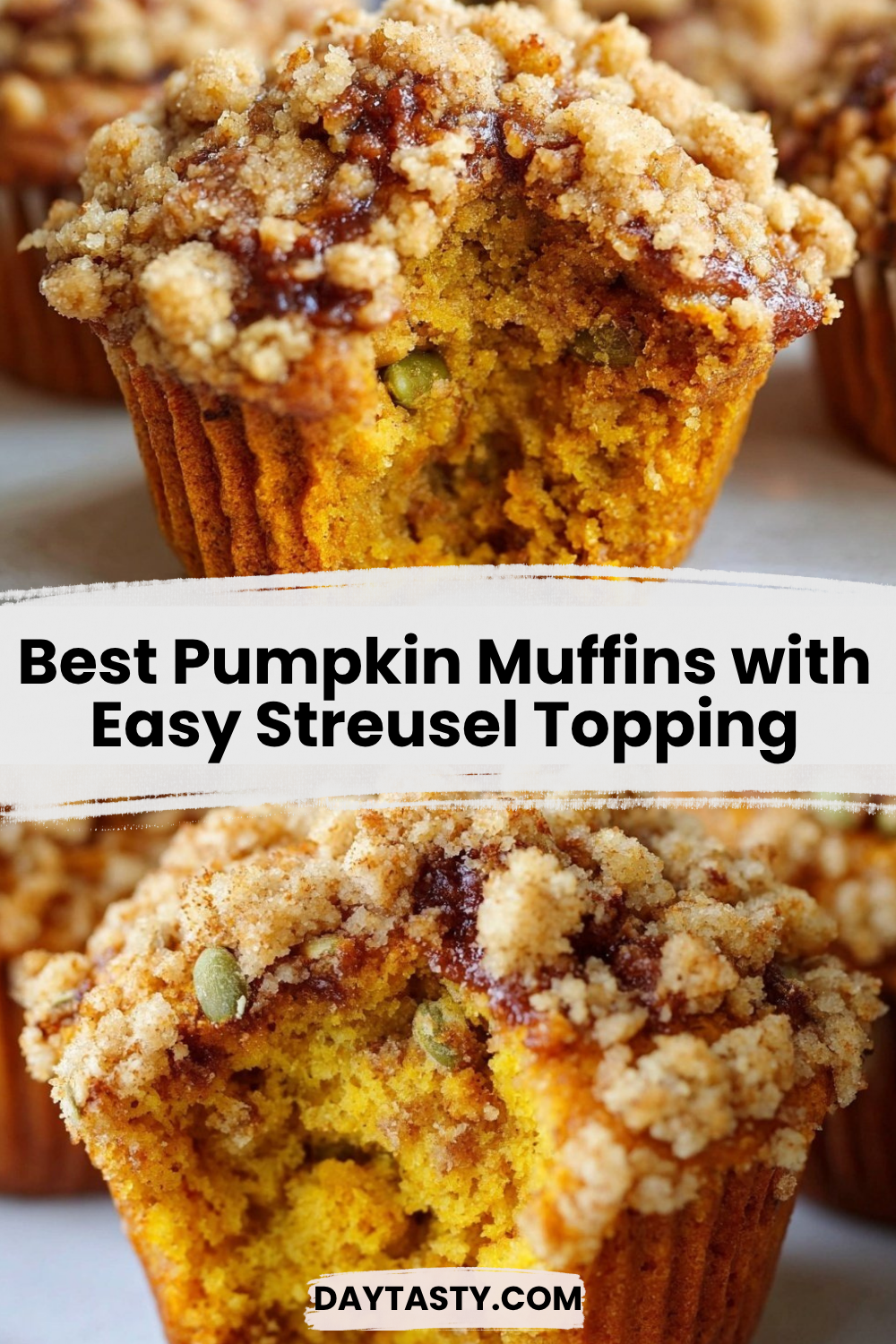 Best Pumpkin Muffins with Easy Streusel Topping

