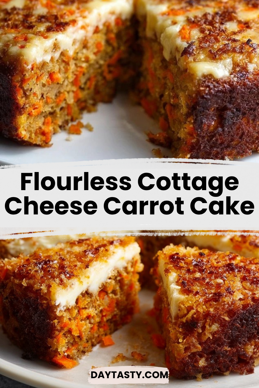 Flourless Cottage Cheese Carrot Cake

