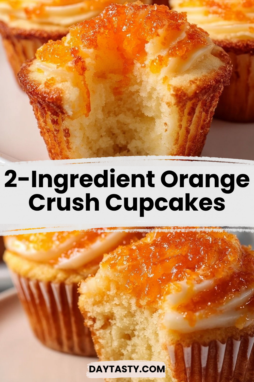 2-Ingredient Orange Crush Cupcakes


