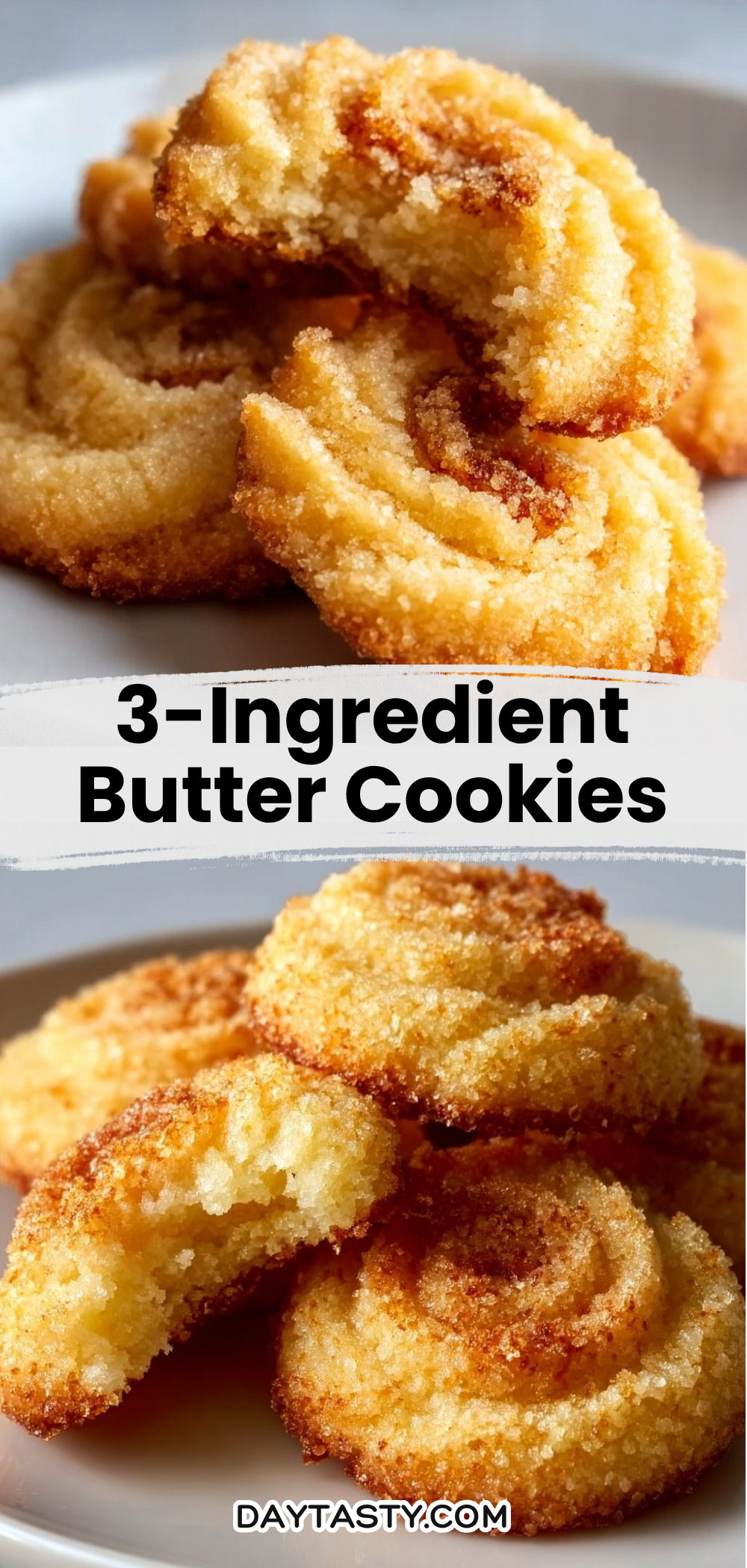 3-Ingredient Butter Cookies

