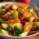 Delicious Apple Salad with Honeycrisp apples served in a bowl