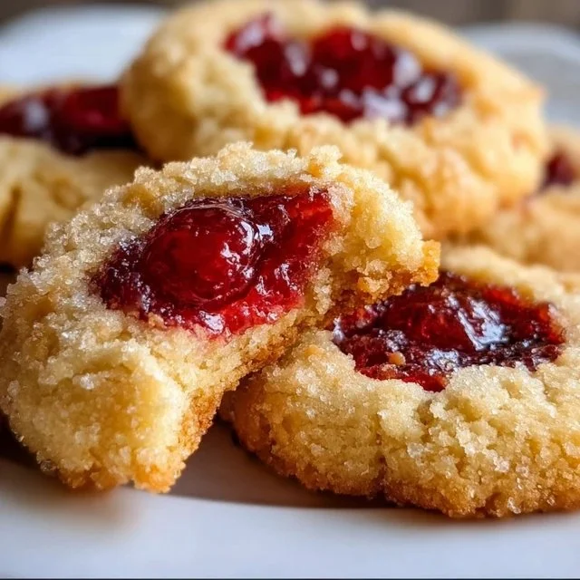 Delicious Cherry Almond Amish Sugar Cookies on a plate