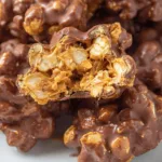 Delicious Crock Pot Peanut Clusters made with chocolate and peanuts.