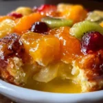 Deliciously vibrant fruit salad featuring mixed seasonal fruits for a refreshing treat.