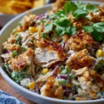 Delicious Green Chile Chicken Salad bowl with vibrant ingredients